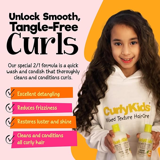 Curly Kids Honey Wash Condish - 8 oz
