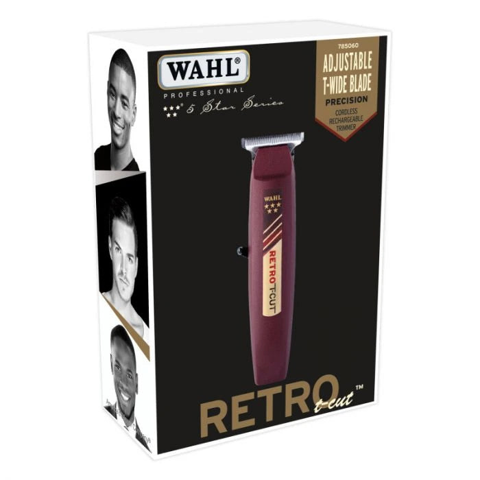 Wahl Professional 5-Star Series Retro T-Cut Adjustable T-Wide Blade Cordless Trimmer