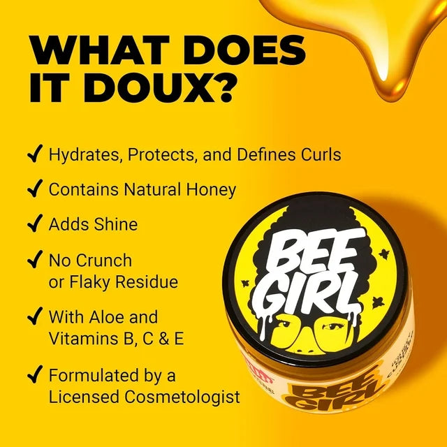 The Doux Bee Girl Collection Bee Girl Super Charged Honey Curl Custard