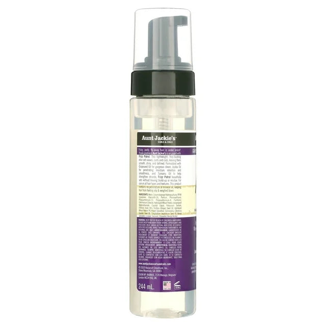 Aunt Jackie's Frizz Patrol Anti-Poof Setting Mousse - 8.5 oz