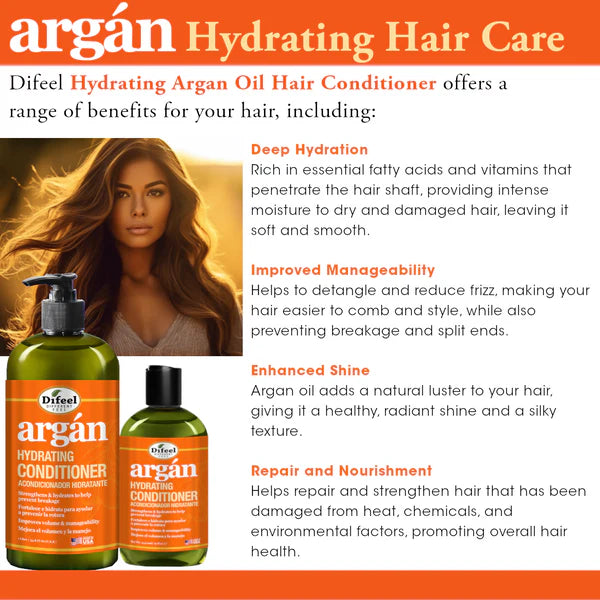 Difeel Argan Hydrating Conditioner - 12 oz