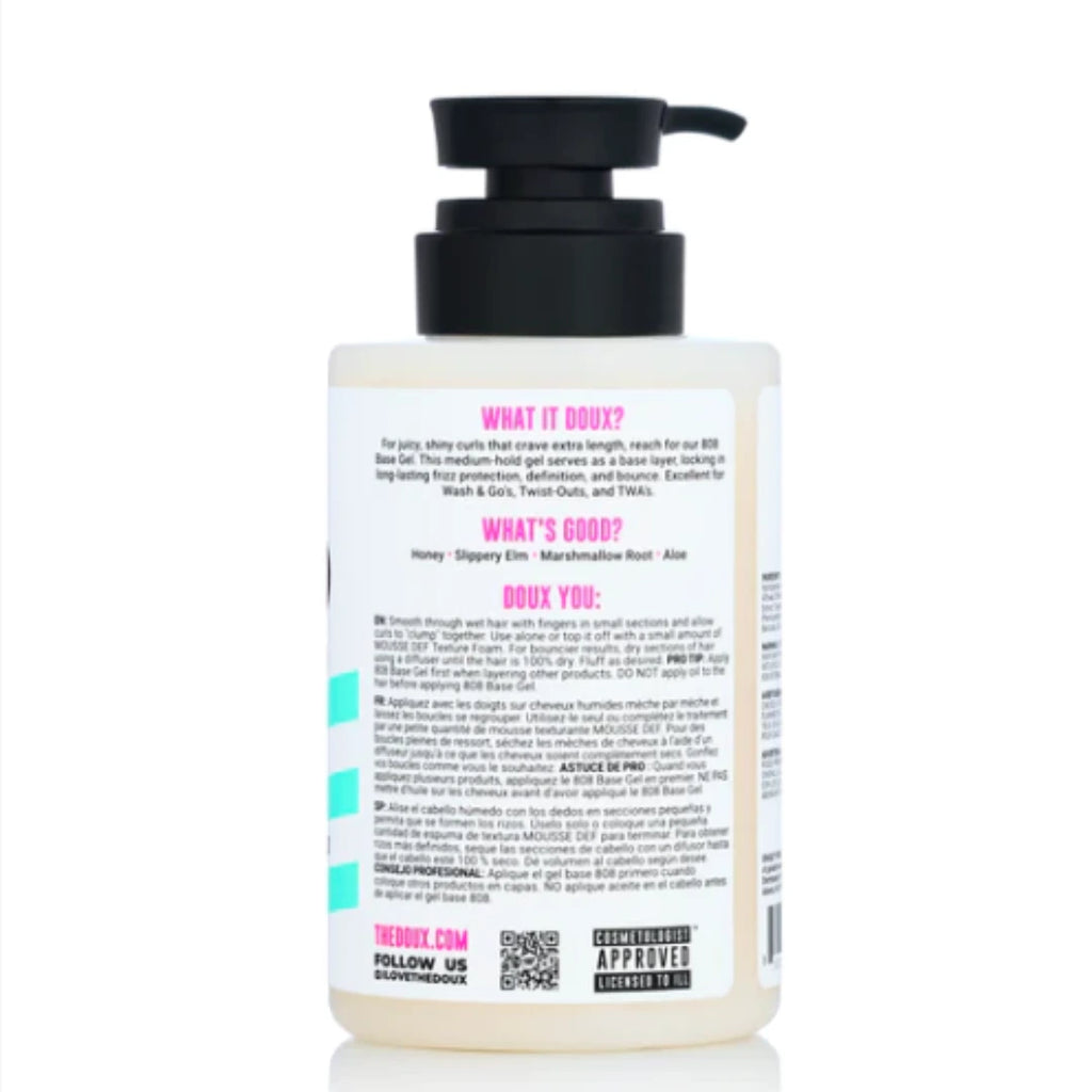 The Doux 808 Base Gel for All Curl Types - 12 oz