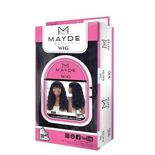 Mayde Beauty Synthetic Long Wavy Bang Hair Wig Leah