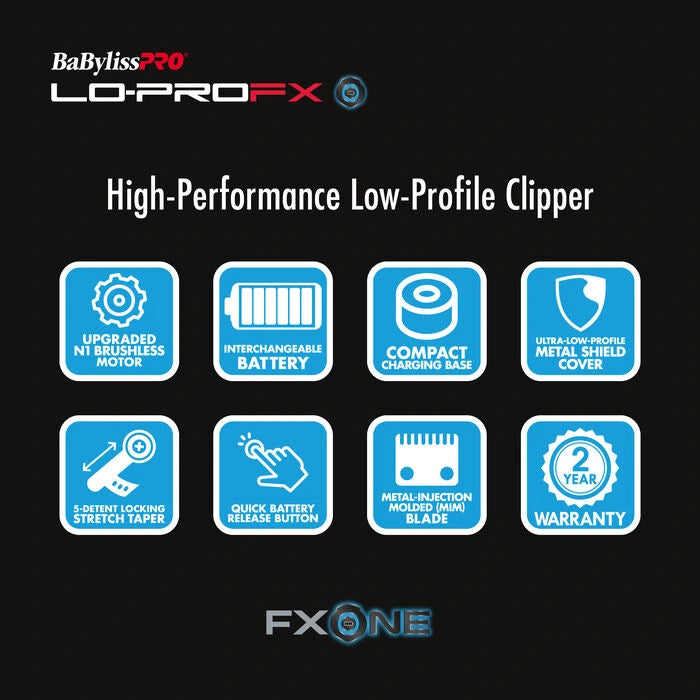 BaBylissPRO® FXONE Lo-ProFX High Performance Clipper