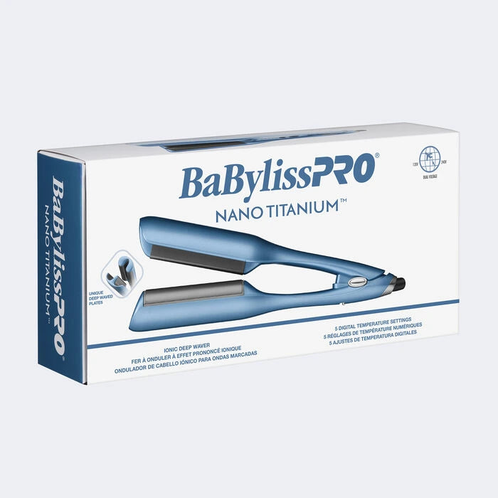 BaBylissPRO® Nano Titanium™ Ionic Deep Waver- Unique Deep Waved Plates