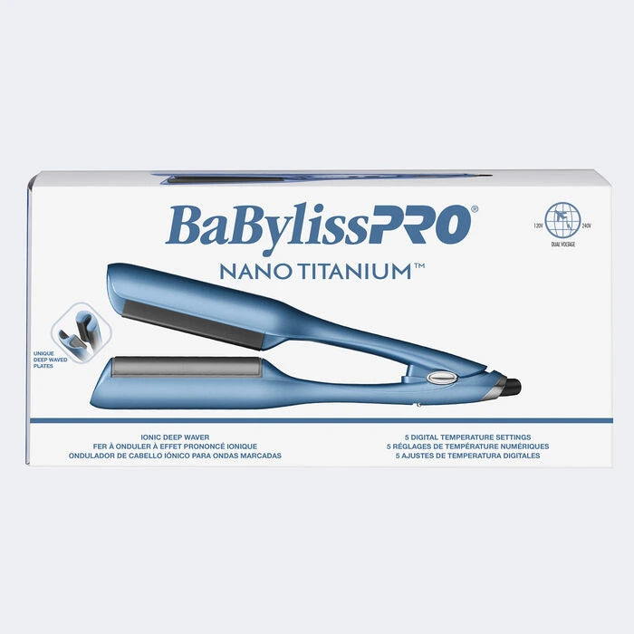 BaBylissPRO® Nano Titanium™ Ionic Deep Waver- Unique Deep Waved Plates