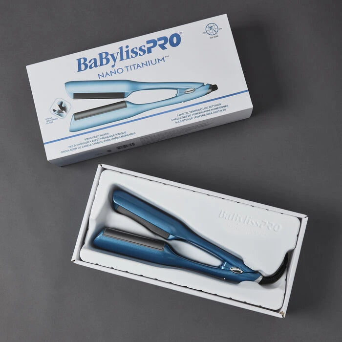 BaBylissPRO® Nano Titanium™ Ionic Deep Waver- Unique Deep Waved Plates