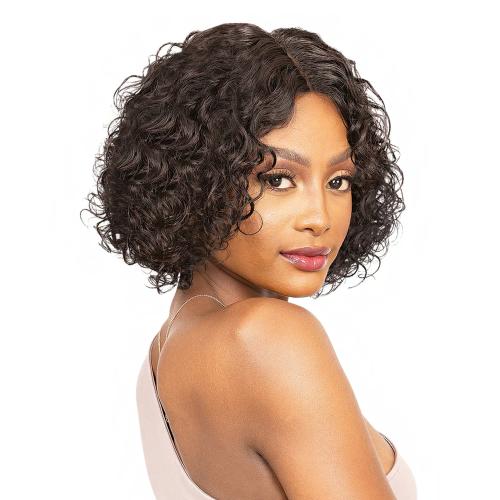 Janet Collection Natural Virgin Remy Human Hair Wig Hand-Tied Lace Deep Part - Jalia