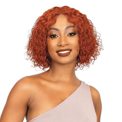 Janet Collection Natural Virgin Remy Human Hair Wig Hand-Tied Lace Deep Part - Jalia