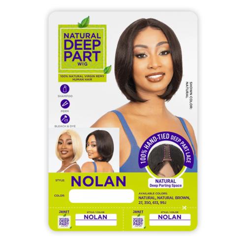 Janet Collection 100% Natural Virgin Remy Human Hair Wig Hand-Tied Lace Deep Part - Nolan