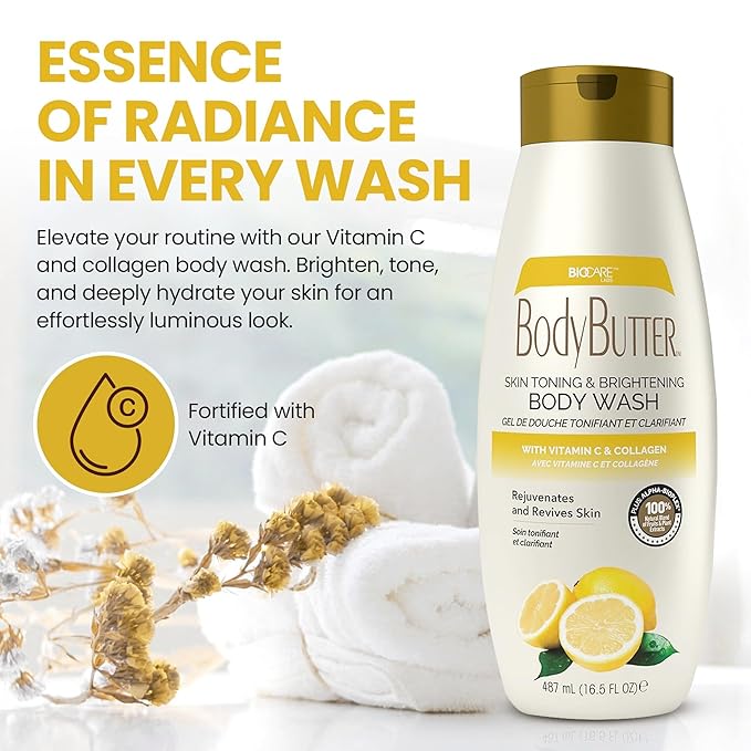 Biocare Body Butter Skin Toning & Brightening with Vitamin C & Collagen Body Wash