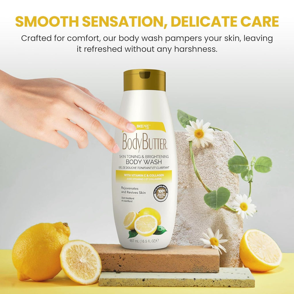 Biocare Body Butter Skin Toning & Brightening with Vitamin C & Collagen Body Wash