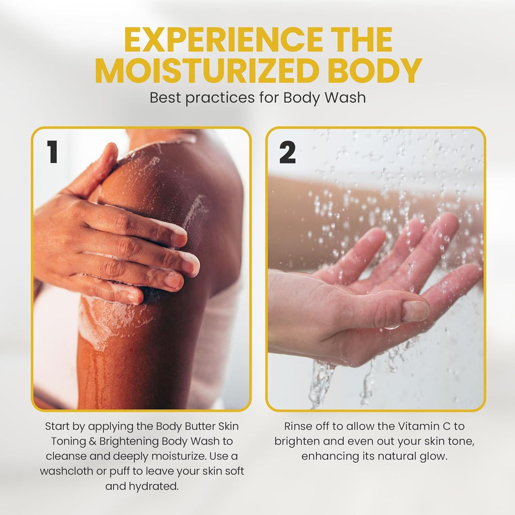 Biocare Body Butter Skin Toning & Brightening with Vitamin C & Collagen Body Wash