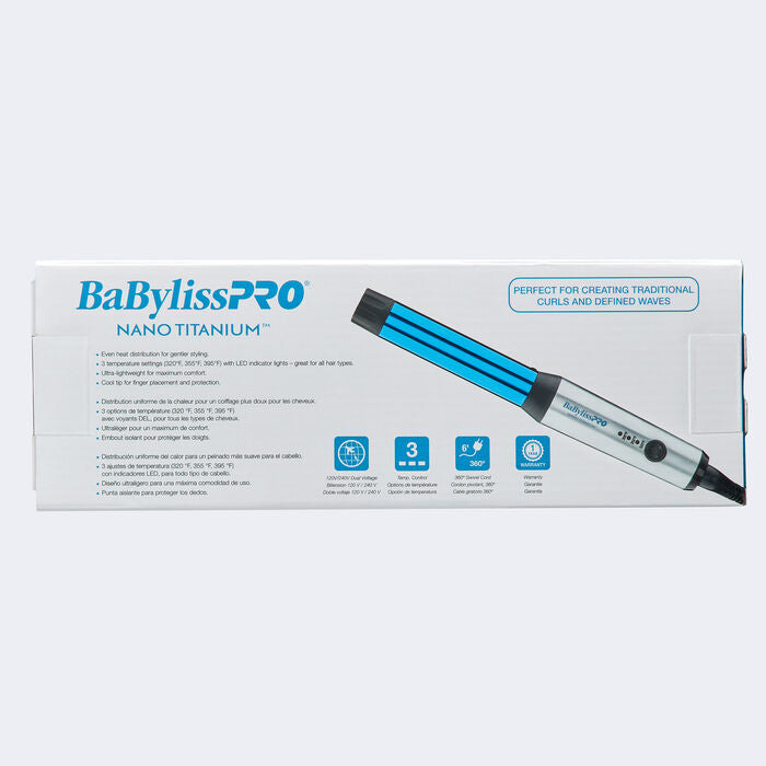 BaBylissPRO® Nano Titanium 1" Compact Curling Wand