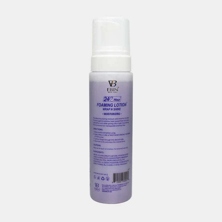Ebin NY Curl & Twist Wrap and Shine Foaming Lotion 