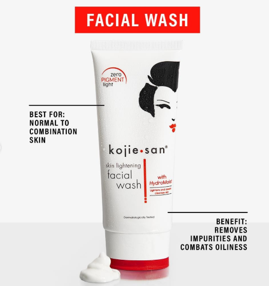 Kojie San Skin Lightening Facial Wash with HydroMoist - 3.5 oz