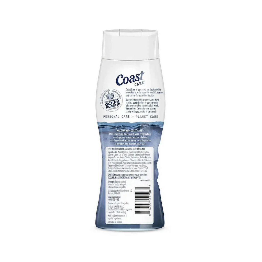 Coast Care Arctic Blast with Arctic Berry and Crushed Mint Body Wash - 18 oz