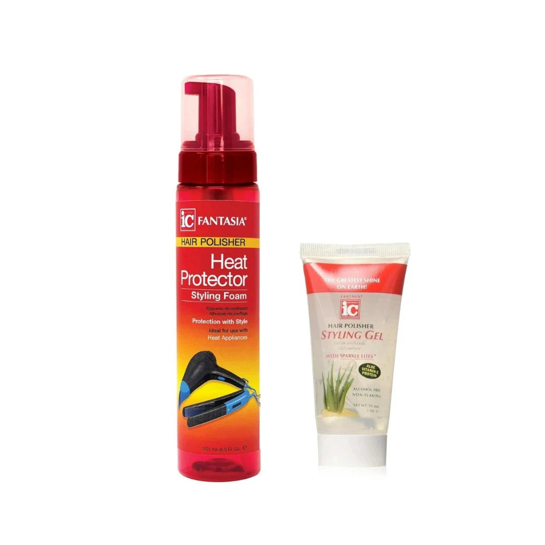 Fantasia hair polisher heat protector straightening spray clearance