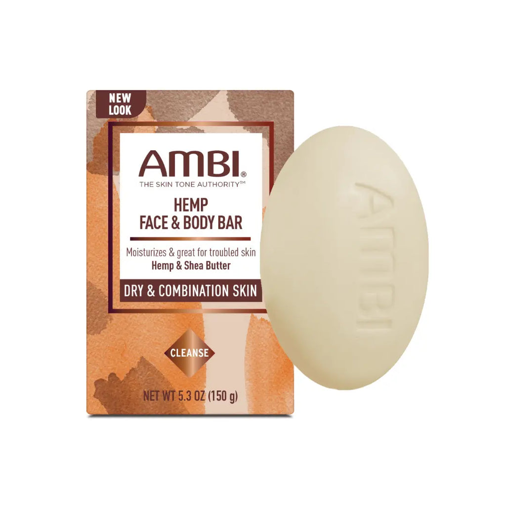 AMBI Hemp Face & Body Bar for Dry & Combination Skin 