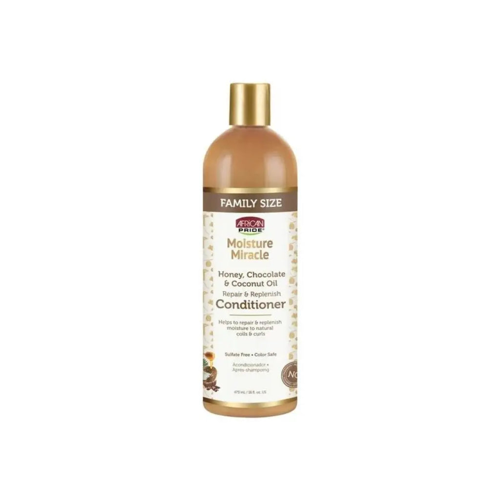African Pride Moisture Miracle Honey & Coconut Oil Sulfate-Free Conditioner - 16 oz (Family Size), Shop Supreme Beauty