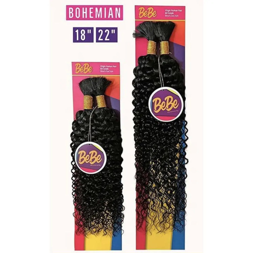 Bebe by Rio Hair 8A Micro Braiding Virgin Human Hair - Bohemian Curl 