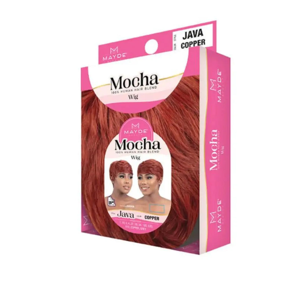 Java Brown Hair Mayde Beauty Mocha 100% Human Hair Blended Wig- Java | Supreme Beauty ...