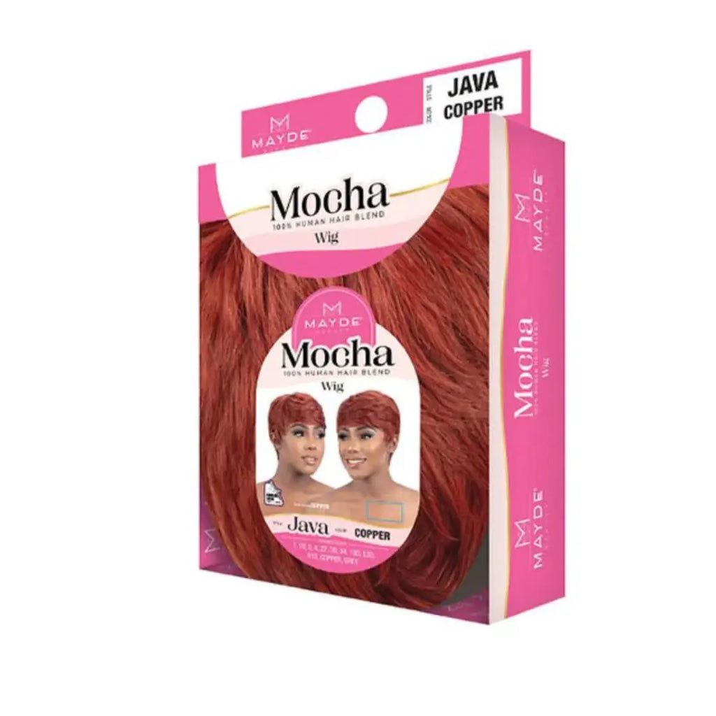 Mayde Beauty Mocha 100% Human Hair Blended Wig- Java