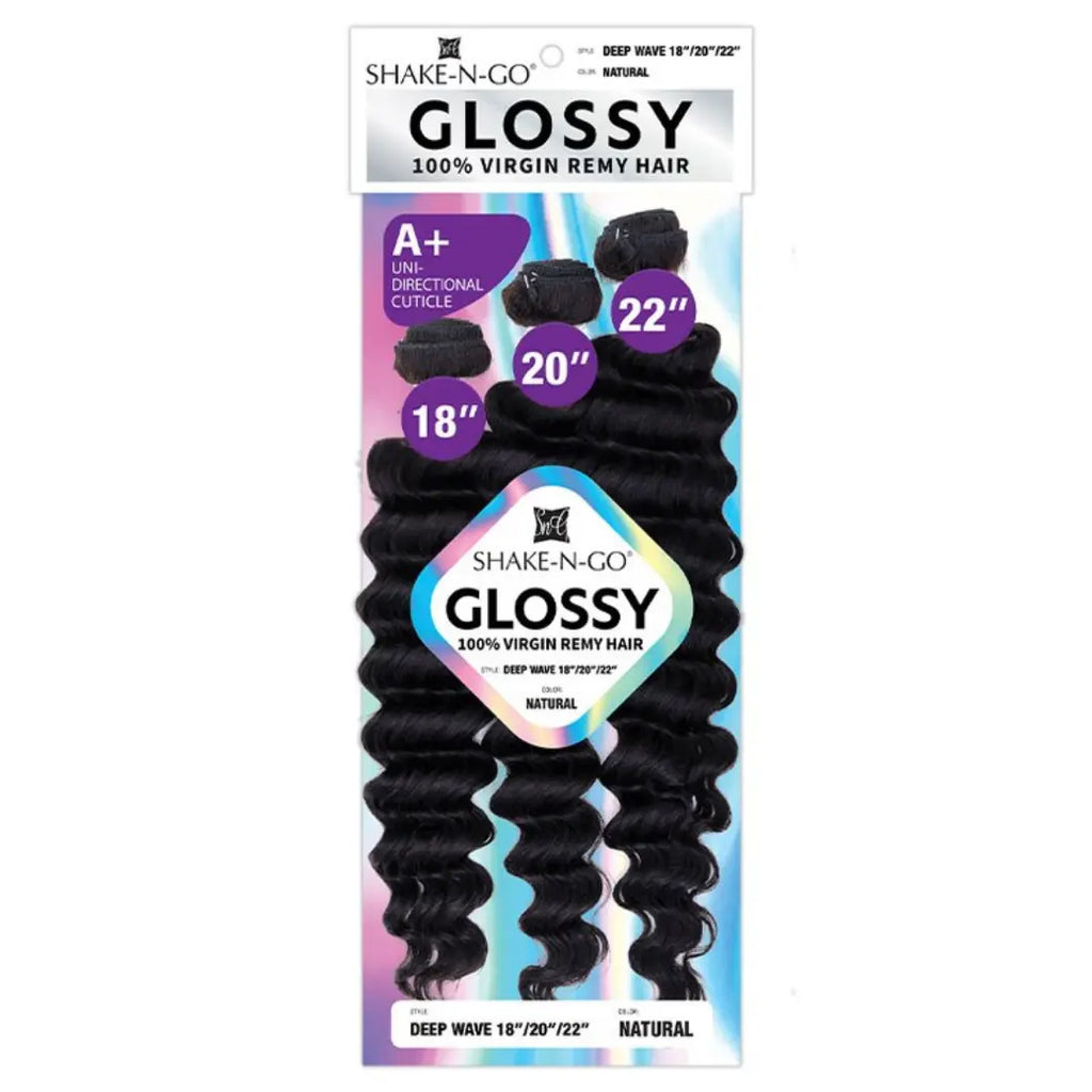 Shake 'N Go GLOSSY 100% Virgin Remy Hair Multi Pack Solution