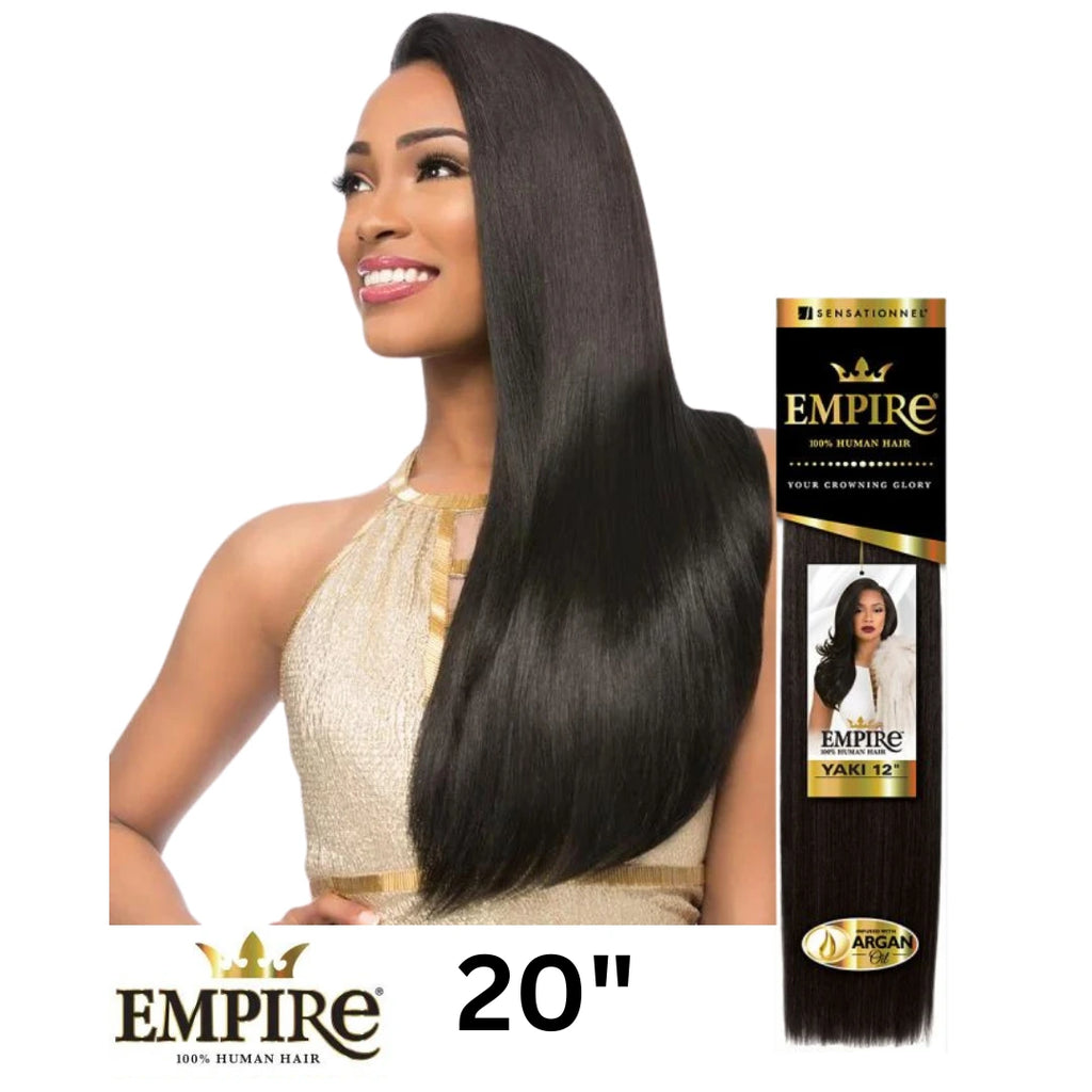 Sensationnel Empire 100% Human Hair Yaki Weave - 20" Inch