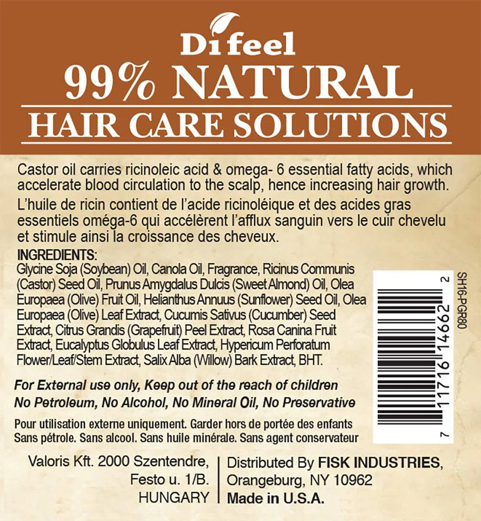 Difeel 99% Natural Blend Pro-Growth Hair Care Solutions