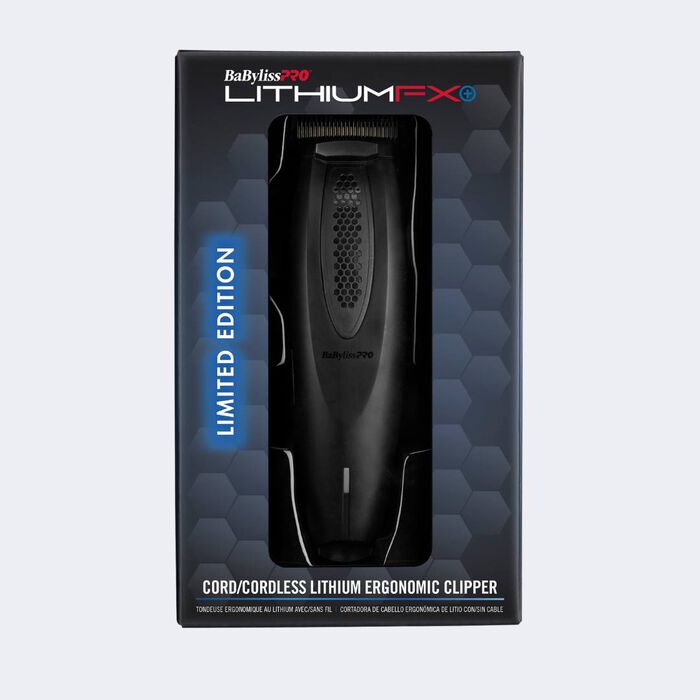 BaBylissPro® LithiumFX+ Matte Black Cord/Cordless Lithium Ergonomic Clipper