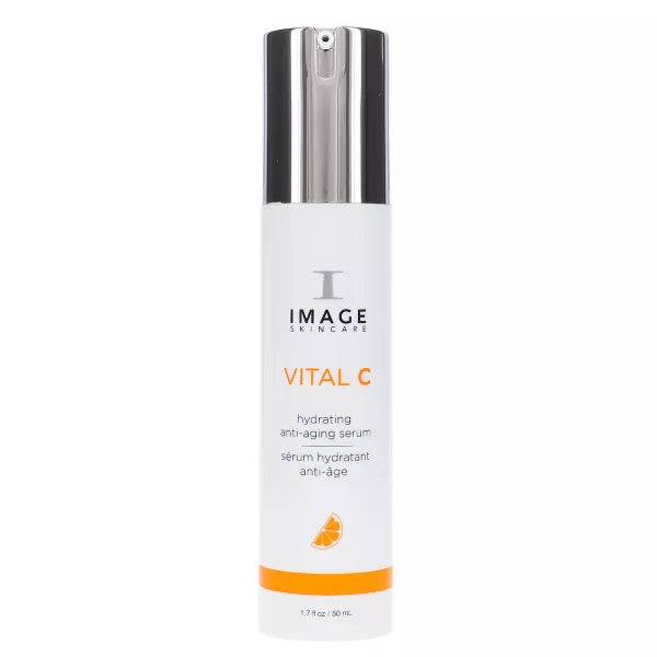 Skincare serum bottle labeled 'Vital C' by IMAGE Skincare on a white background