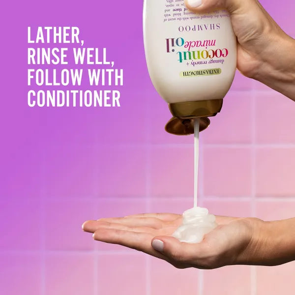 OGX Extra Strength Damage Remedy + Coconut Miracle Shampoo - 13 oz