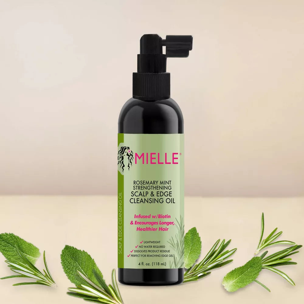 Mielle Organics Rosemary Mint Strengthening Scalp & Edge Cleansing Oil- 4 oz