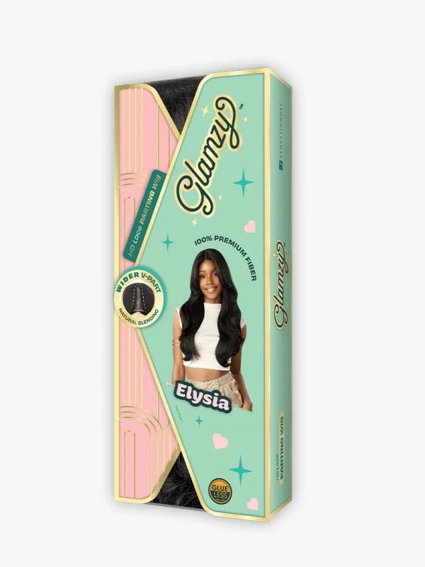 Sensationnel Glamzy Elysia HD Lace Crown V-Part Wig in packaging
