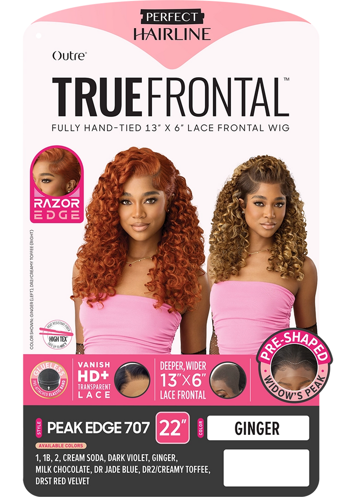 Outre Perfect Hairline True Frontal Fully Hand-Tied 13x6 Lace Frontal Wig