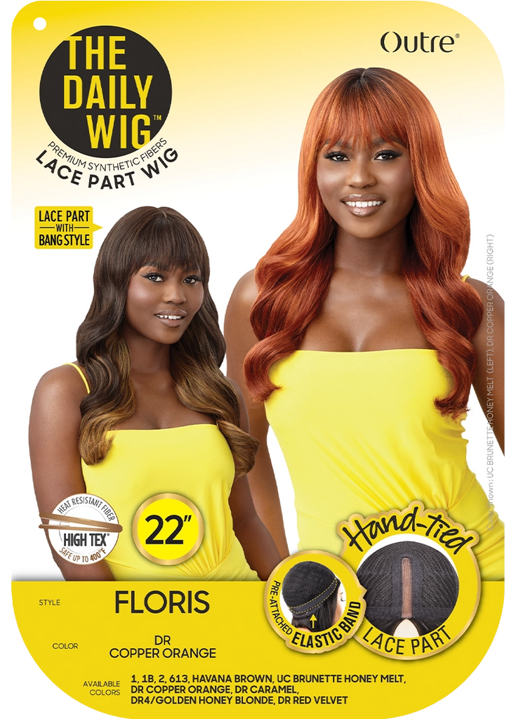 OUTRE The Daily Wig Synthetic Wig with Bangs- Floris