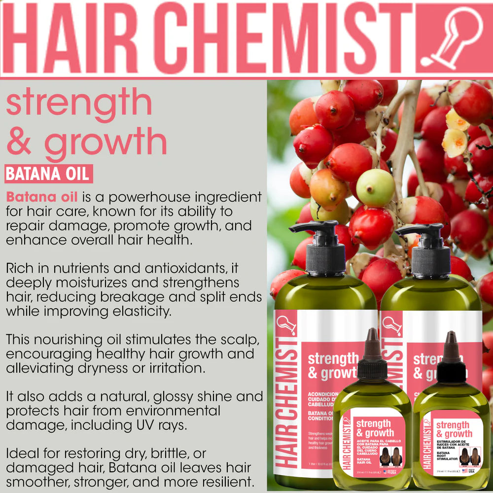 Hair Chemist Strength & Growth Batana Hair Oil - 7.1 oz