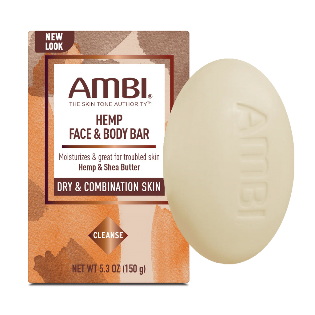 AMBI Hemp Face & Body Bar for Dry & Combination Skin - 5.3 oz