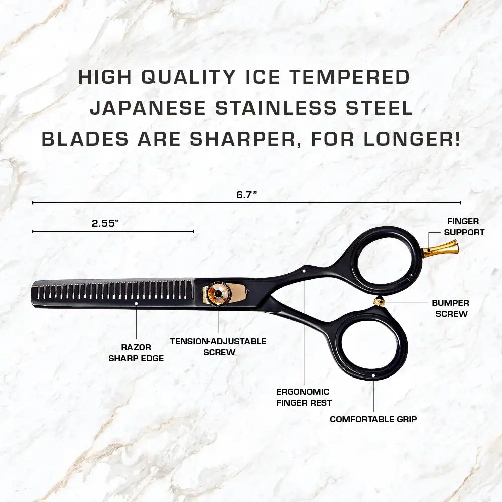 Red by Kiss Premium Artisan Professional Hair Thinning Shear - 6.5"