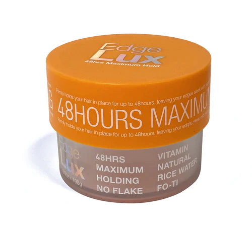 Lux Collection EDGE LUX 48 Hour Maximum Hold No Flaking Natural Ingredients Conditioning Hair Gel