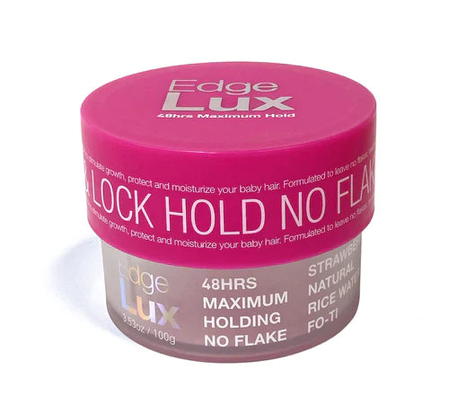 Lux Collection EDGE LUX 48 Hour Maximum Hold No Flaking Natural Ingredients Conditioning Hair Gel