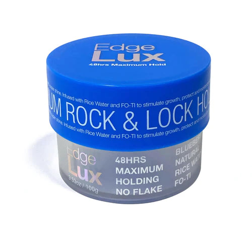 Lux Collection EDGE LUX 48 Hour Maximum Hold No Flaking Natural Ingredients Conditioning Hair Gel
