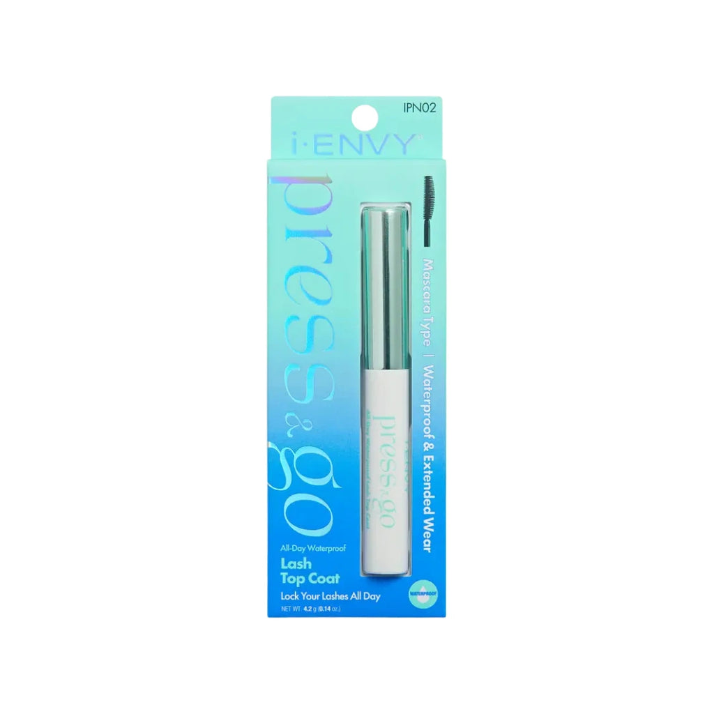 Packaging of i-Envy Press & Go Waterproof Lash Top Coat