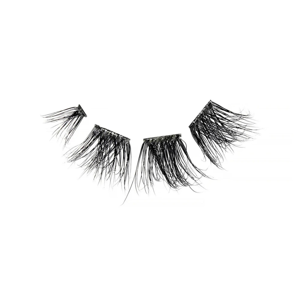 Close-up of mink-effect no glue cluster lashes from i-Envy Press & Go kit