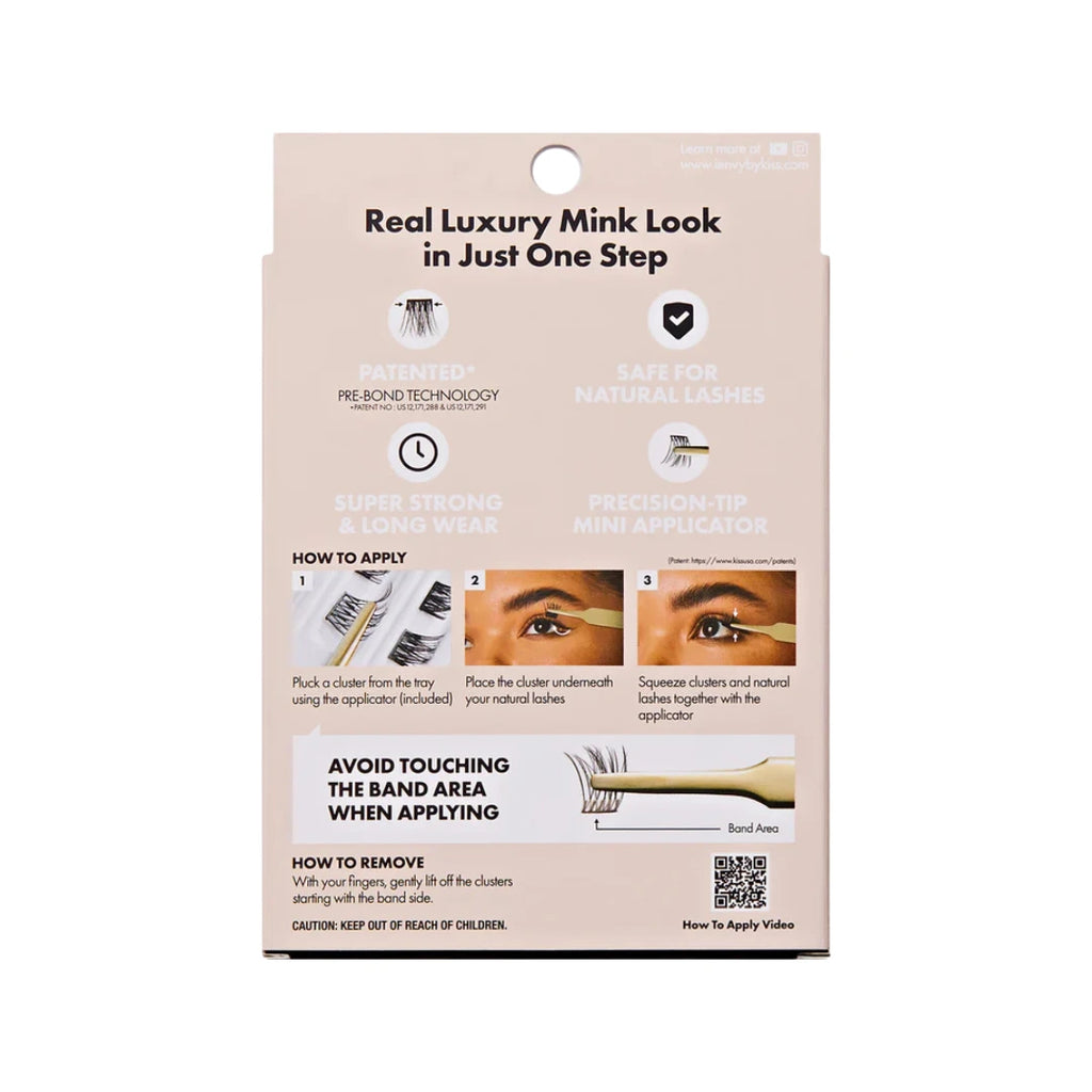 i-Envy Press & Go Mink No Glue Cluster Lash Kit packaging
