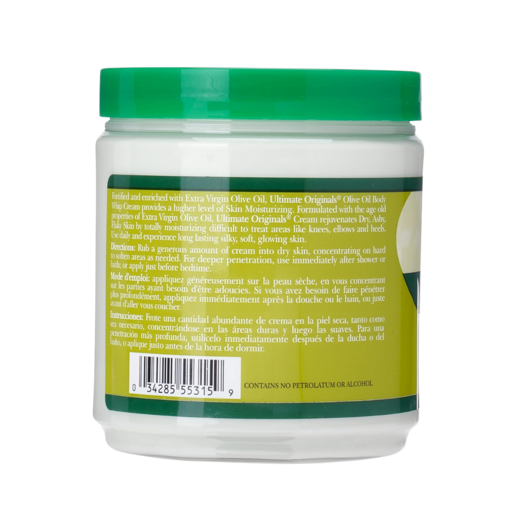 Africa’s Best Olive Oil Body Whip 15 oz back label

