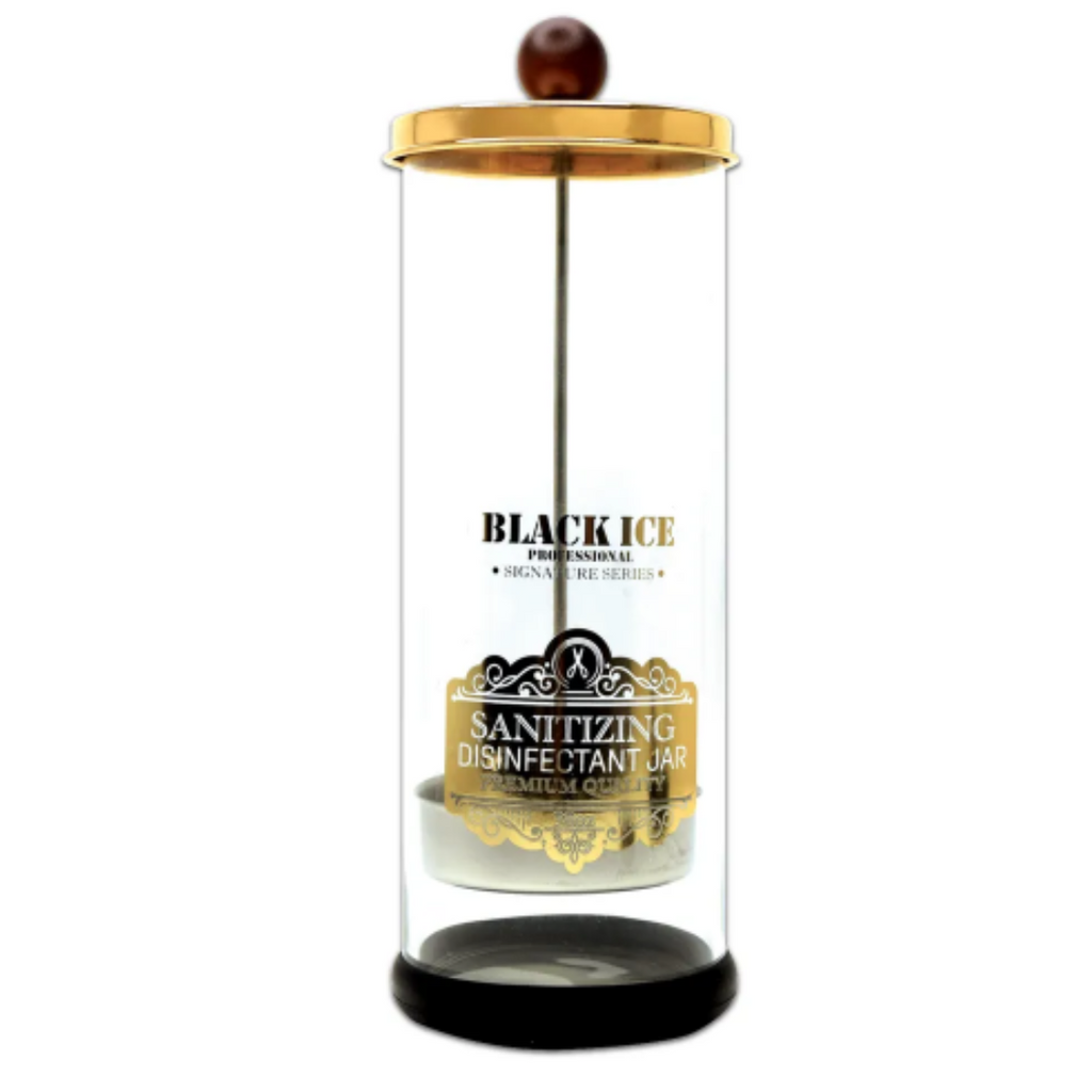 Black Ice Professional Sanitizing Disinfectant Glass Jar 