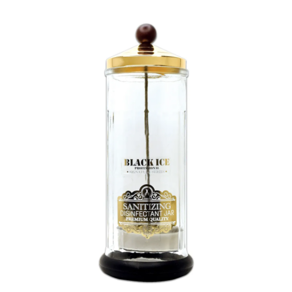 Black Ice Professional Sanitizing Disinfectant Glass Jar 