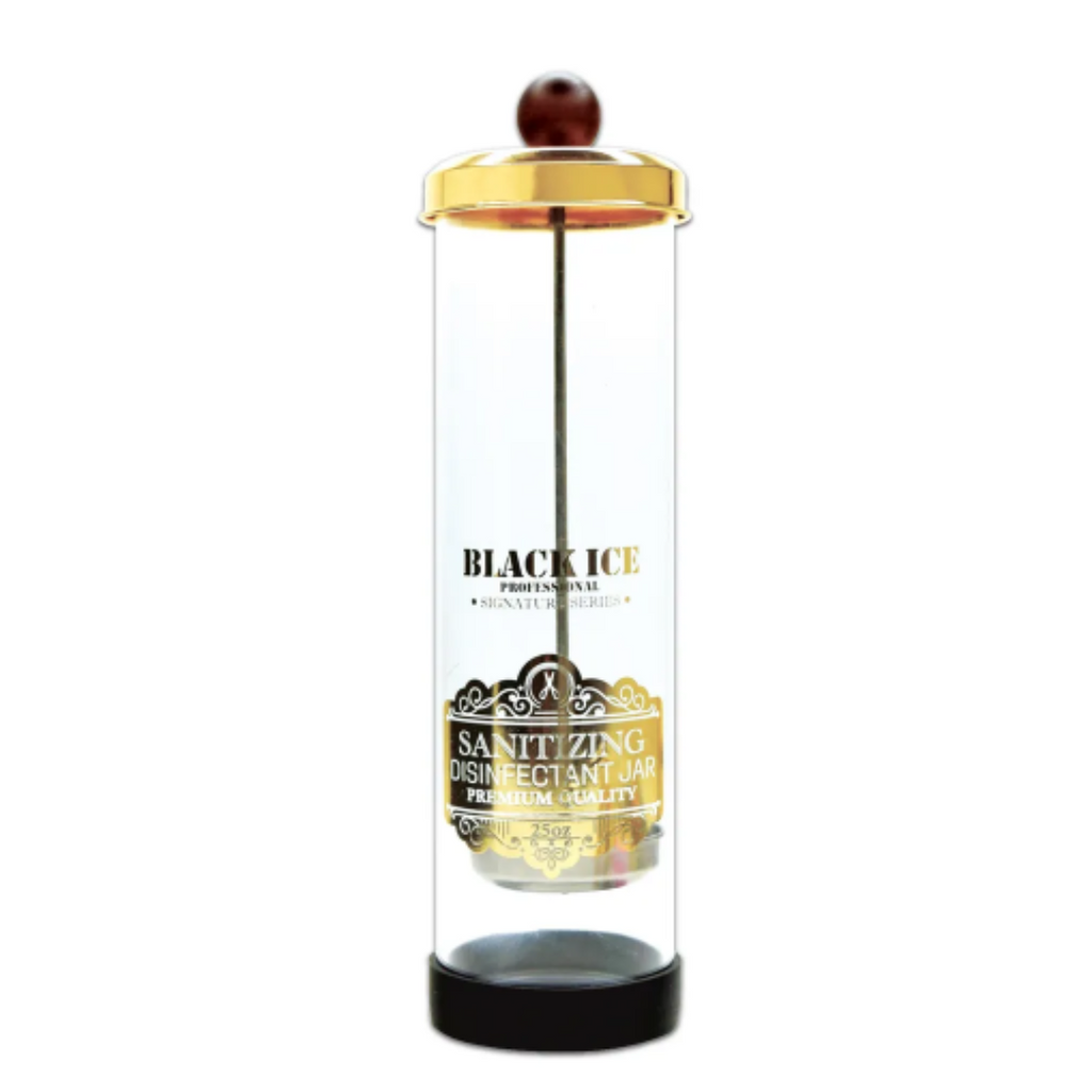 Black Ice Professional Sanitizing Disinfectant Acrylic Jar - Choose Size